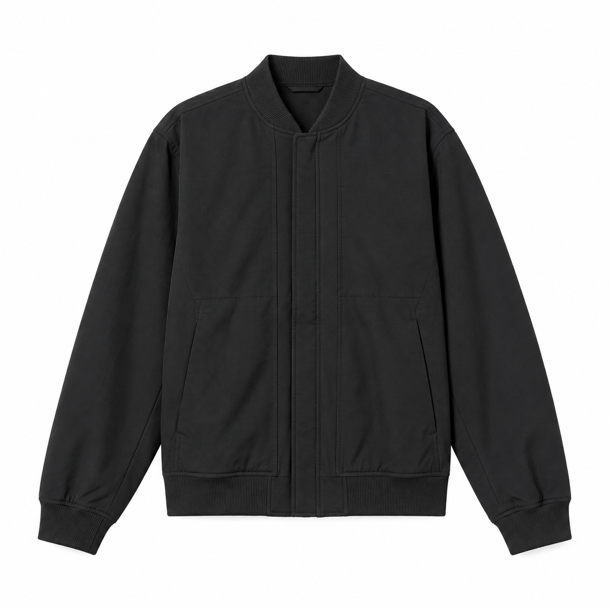 Black Coach Jacket Front View