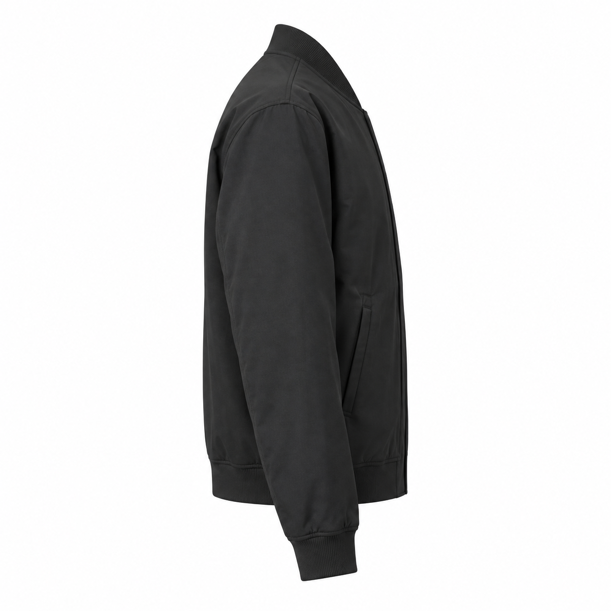 Black Coach Jacket Right Sleeve View