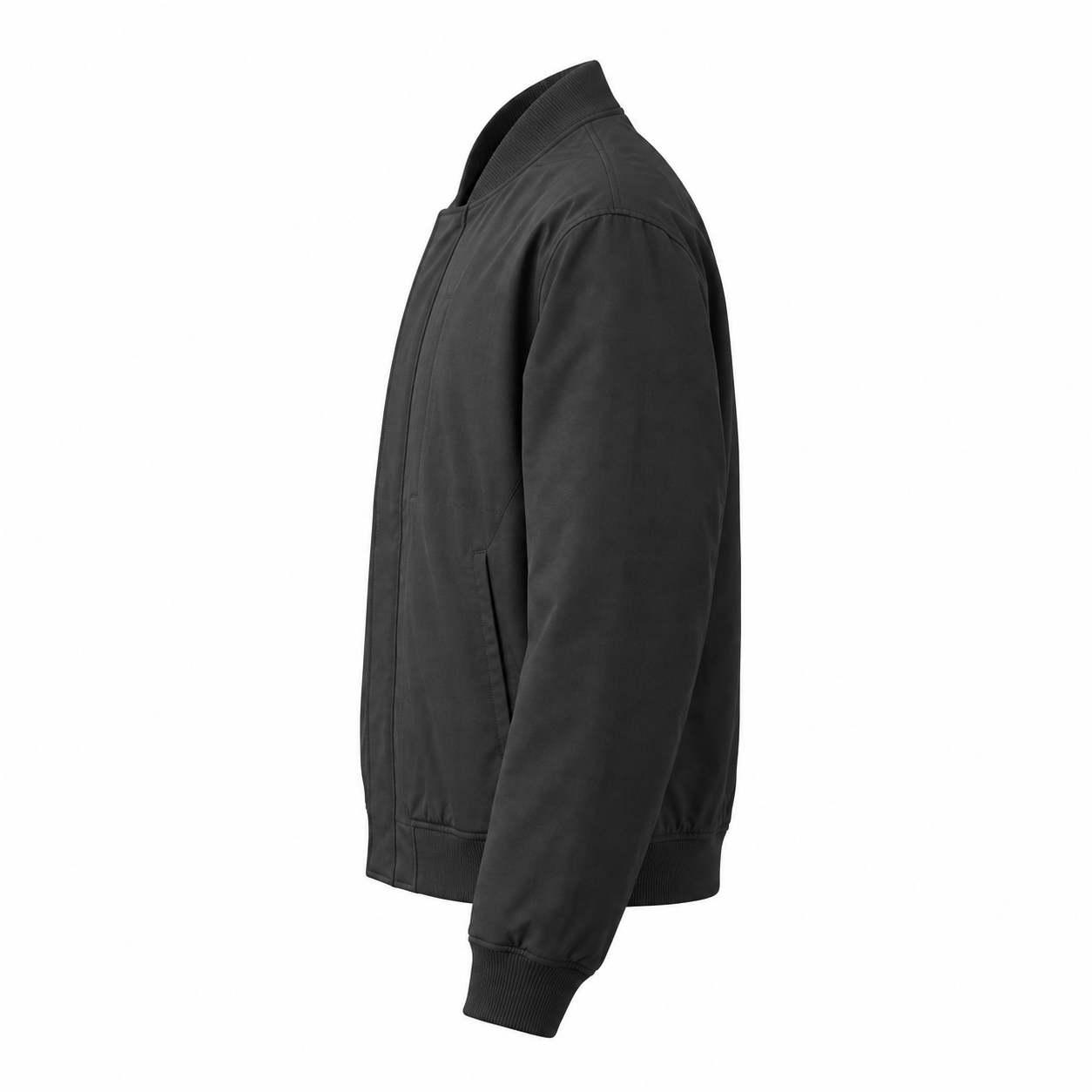 Black Coach Jacket Left Sleeve View