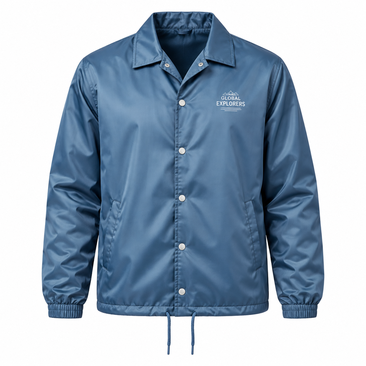 Screen Print Coach Jacket Front View
