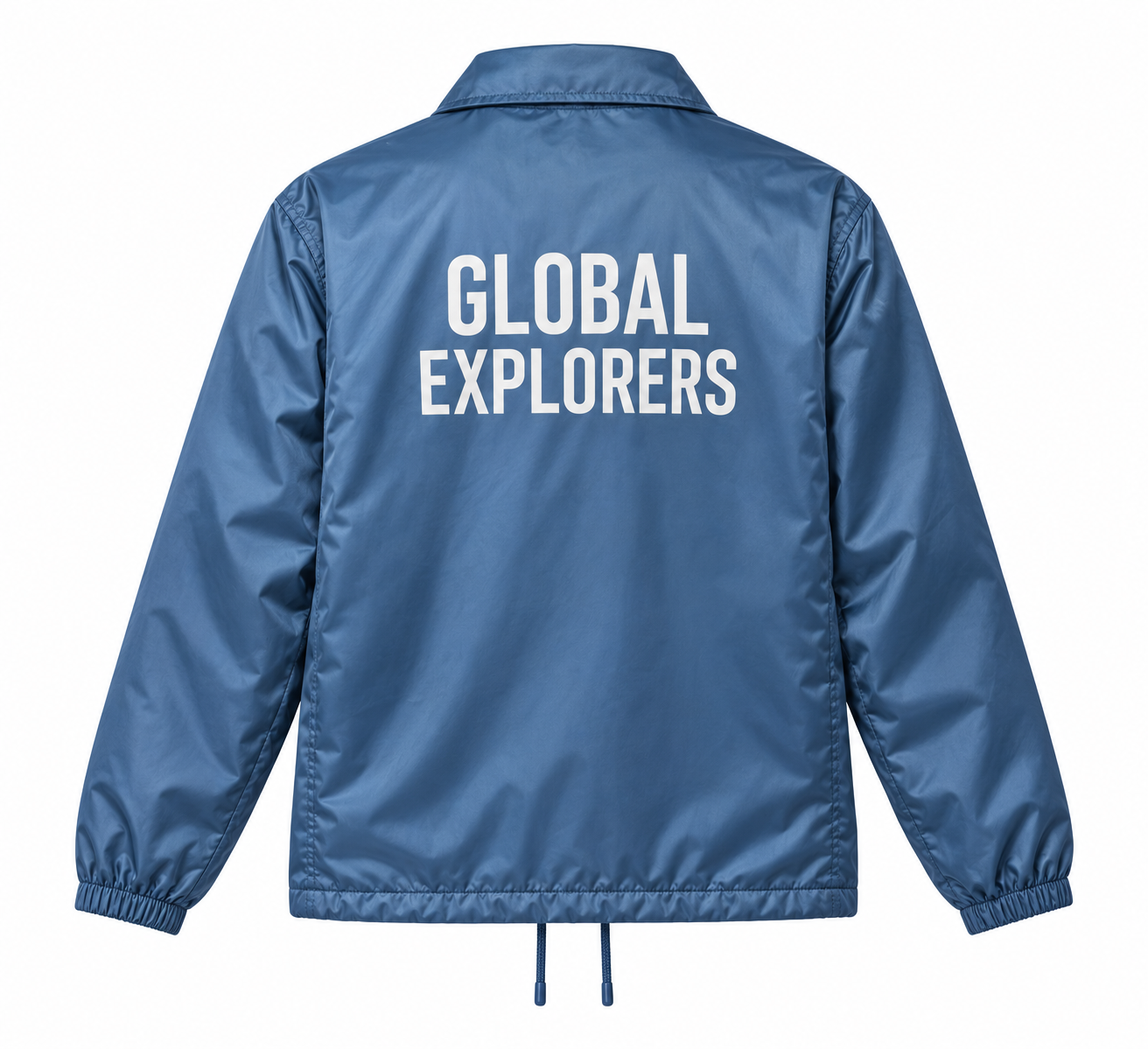 Screen Print Coach Jacket Back View