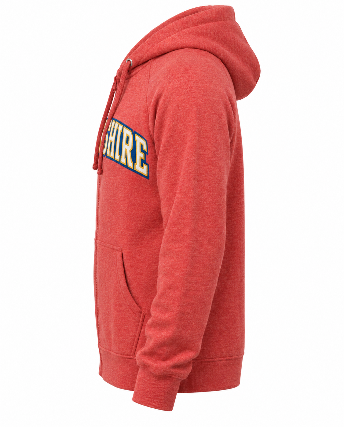 Yorkshire Felt Lettering On Hoodie Left Sleeve View