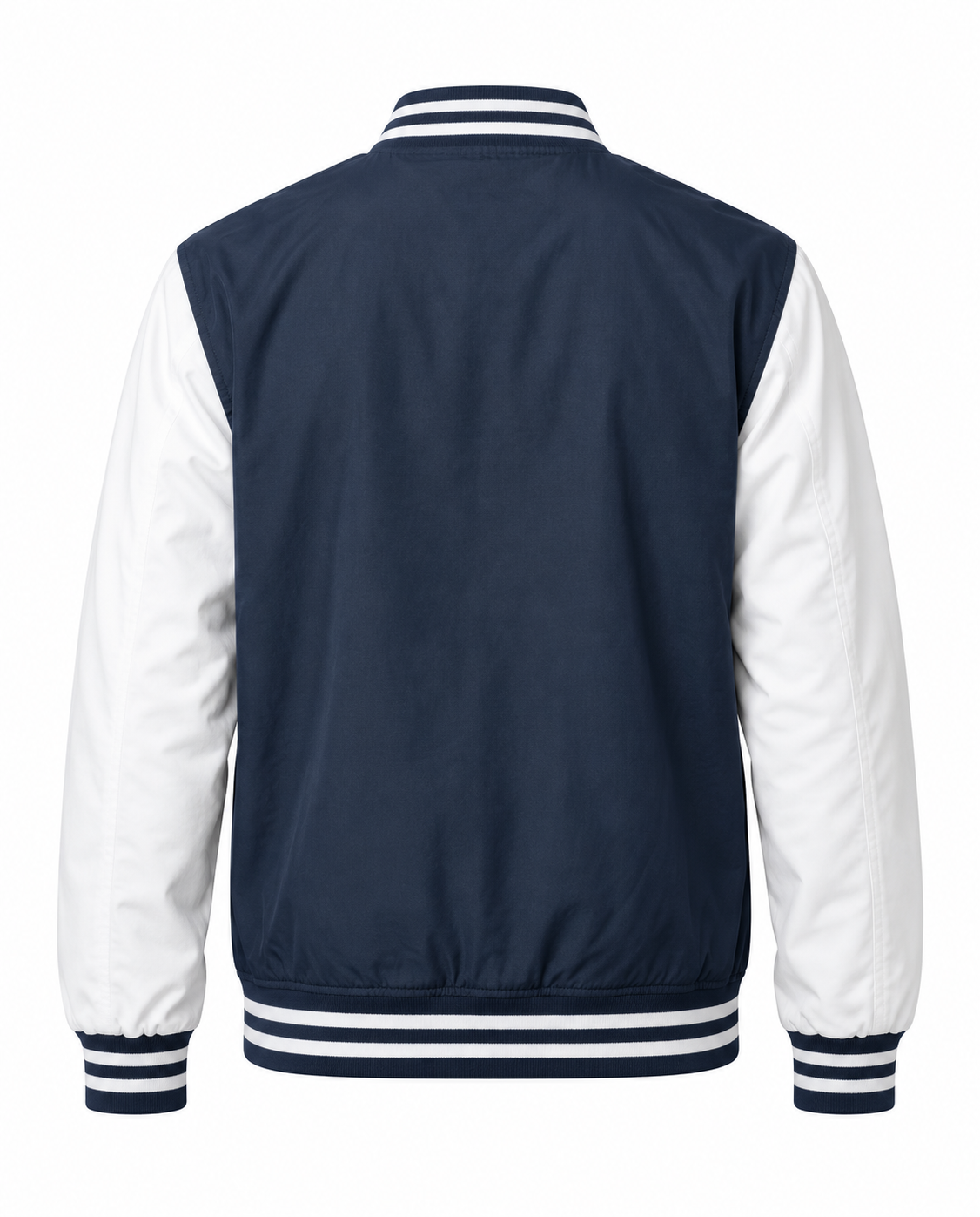 Lightweight Cotton Varsity Jacket Back View