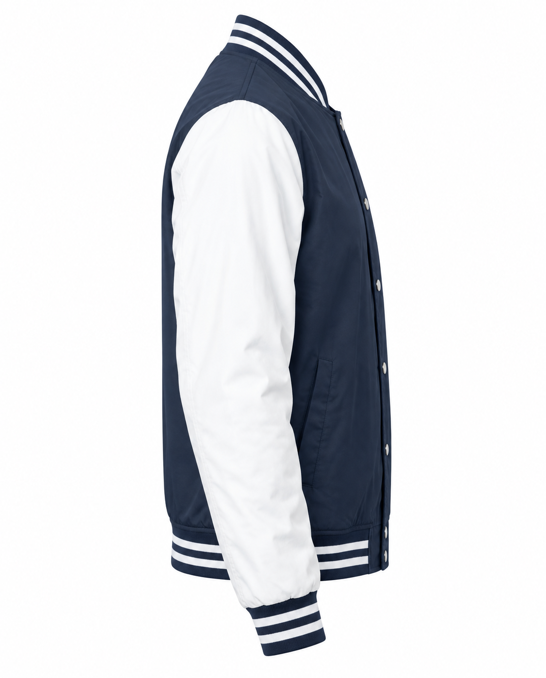 Lightweight Cotton Varsity Jacket Right Sleeve View