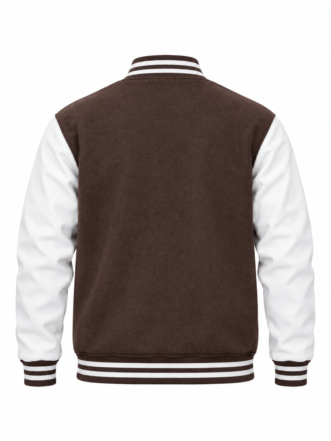 Vegan PU Letterman Jacket (Eco Friendly) Back View