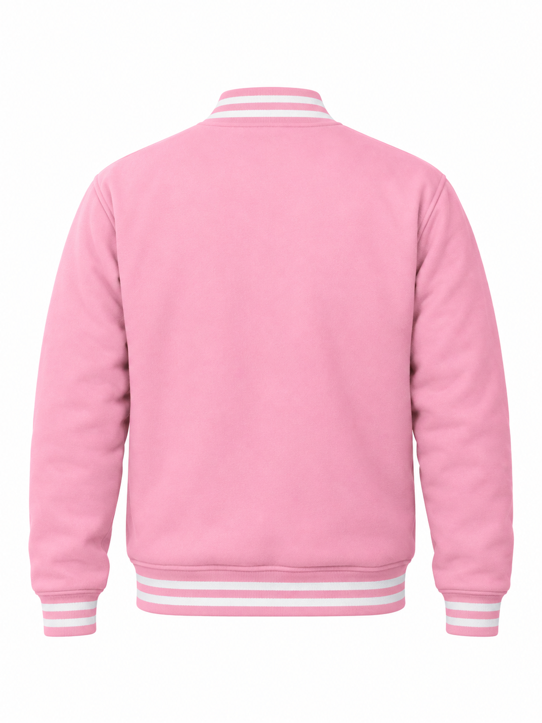 Baby Pink Varsity Jackets Back View
