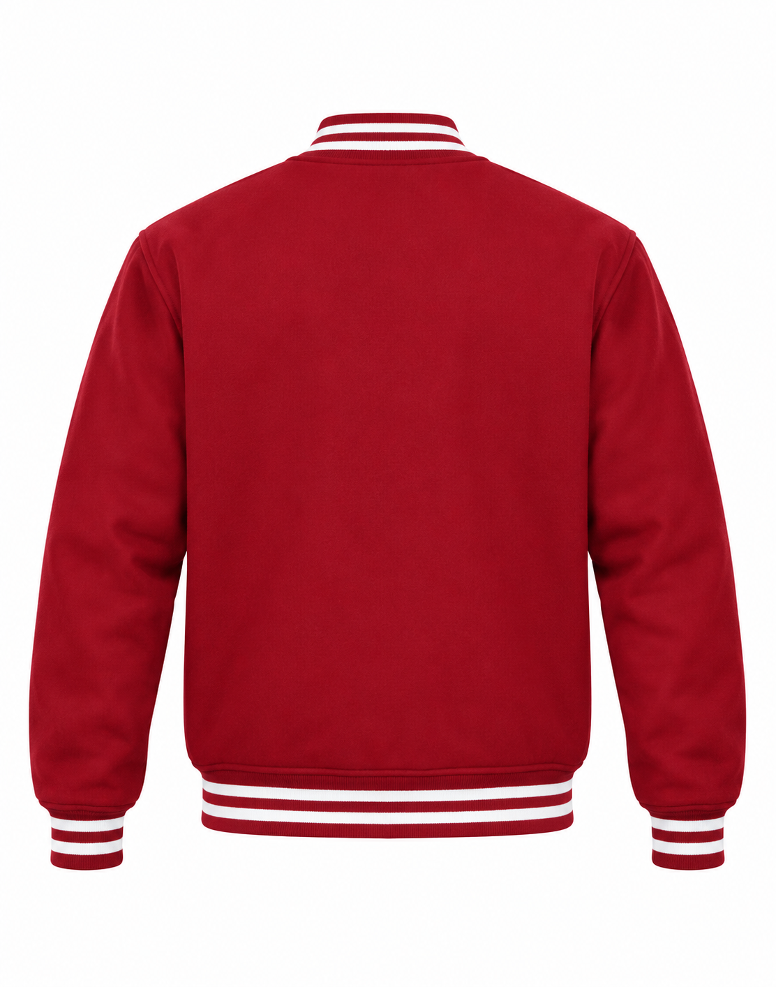Cardinal Wool Varsity Jacket Back View
