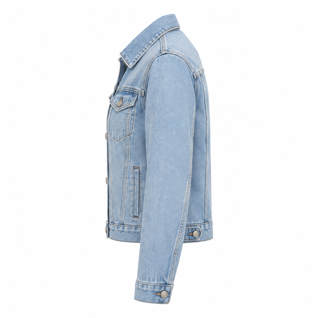 Embroidered Mrs Denim Jacket - left side view