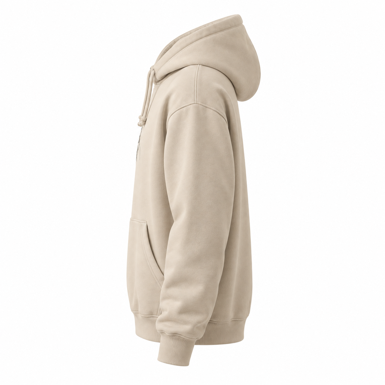 Embroidered Portrait Hoodie from Your Photo - left side view