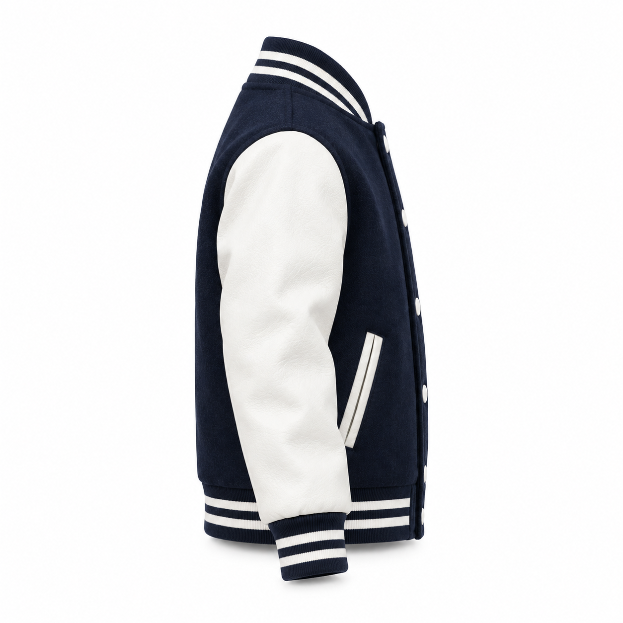 Kids Varsity Jacket with Name and Initial - right side view