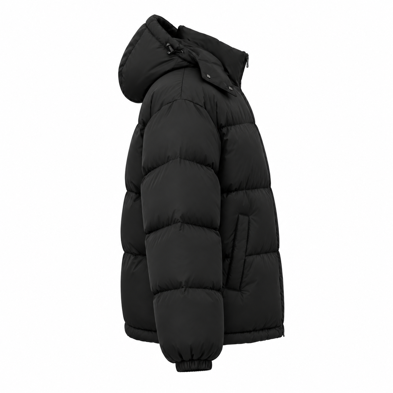 Oversized Puffer Jacket - right side view