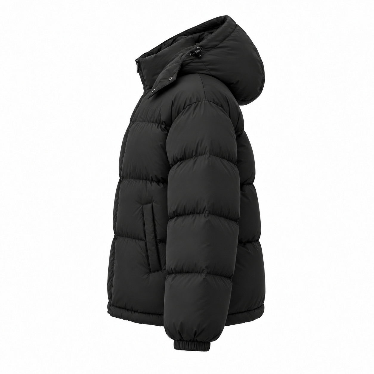 Oversized Puffer Jacket - left side view