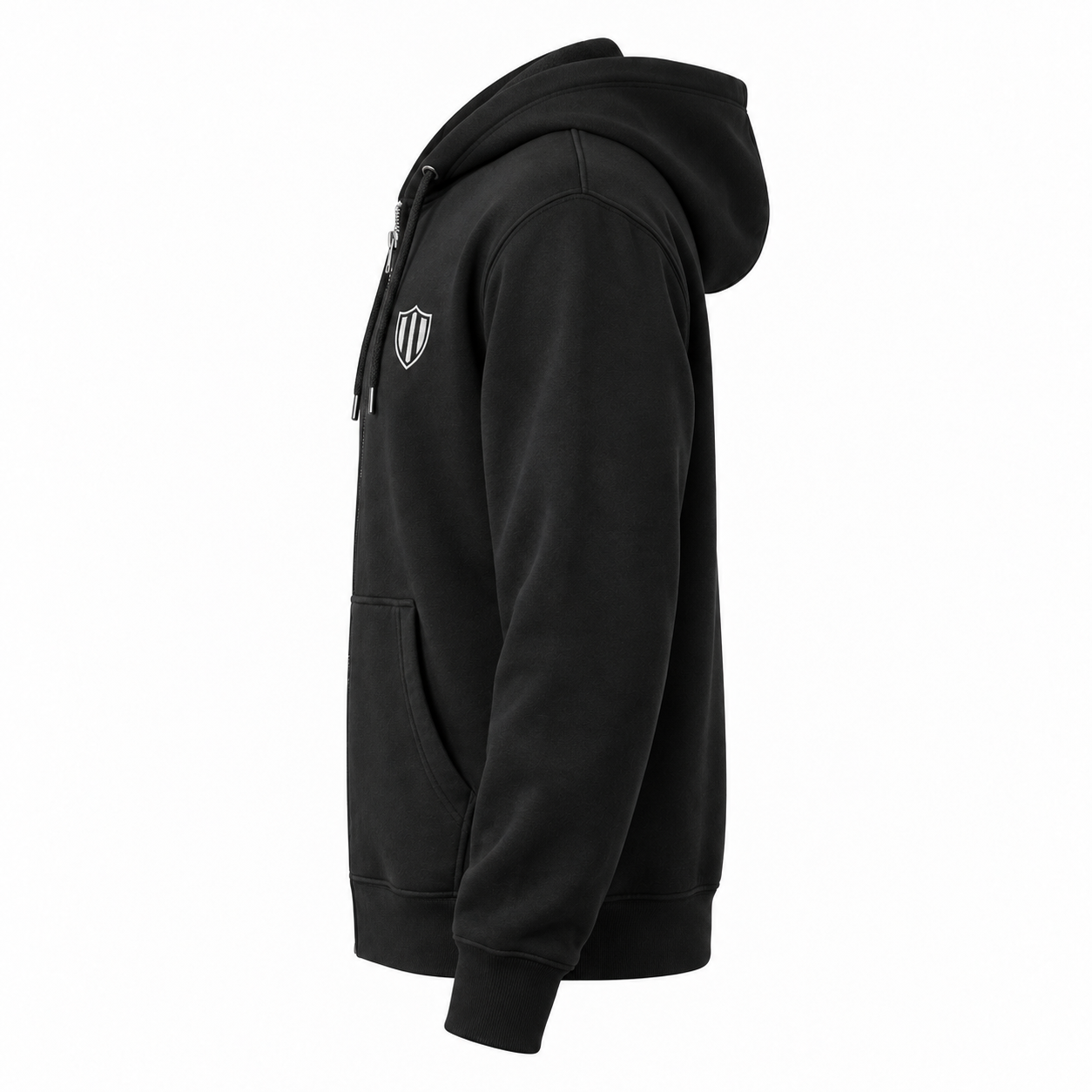 Team Logo Embroidered Zip-Up Hoodie - left side view