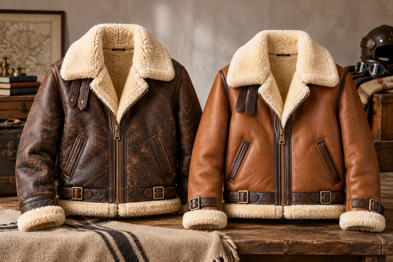 Faux Shearling vs Genuine Shearling: A B3 Aviator Jacket Buying Guide