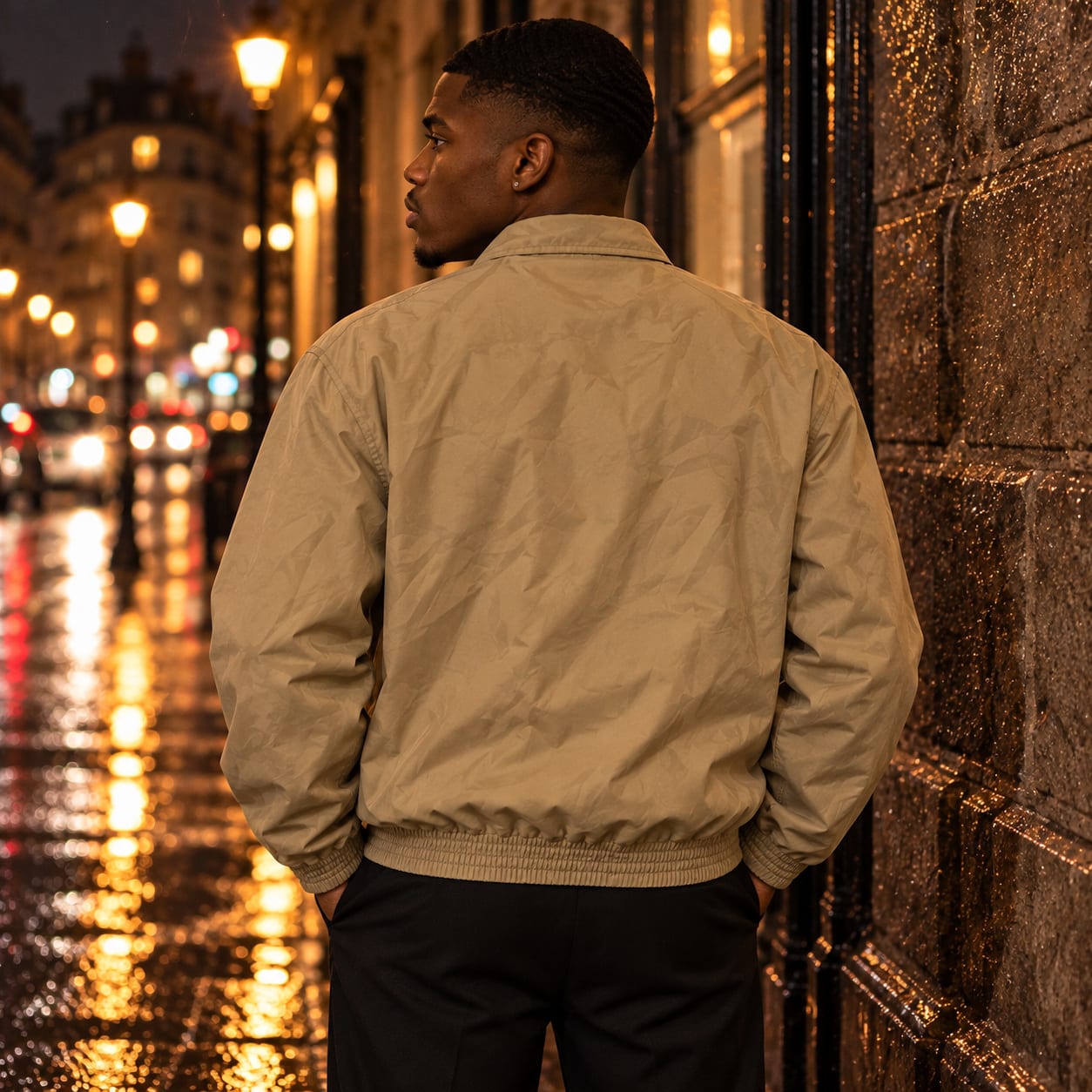 Chaqueta Chaps beige forro cuadros, segunda vista