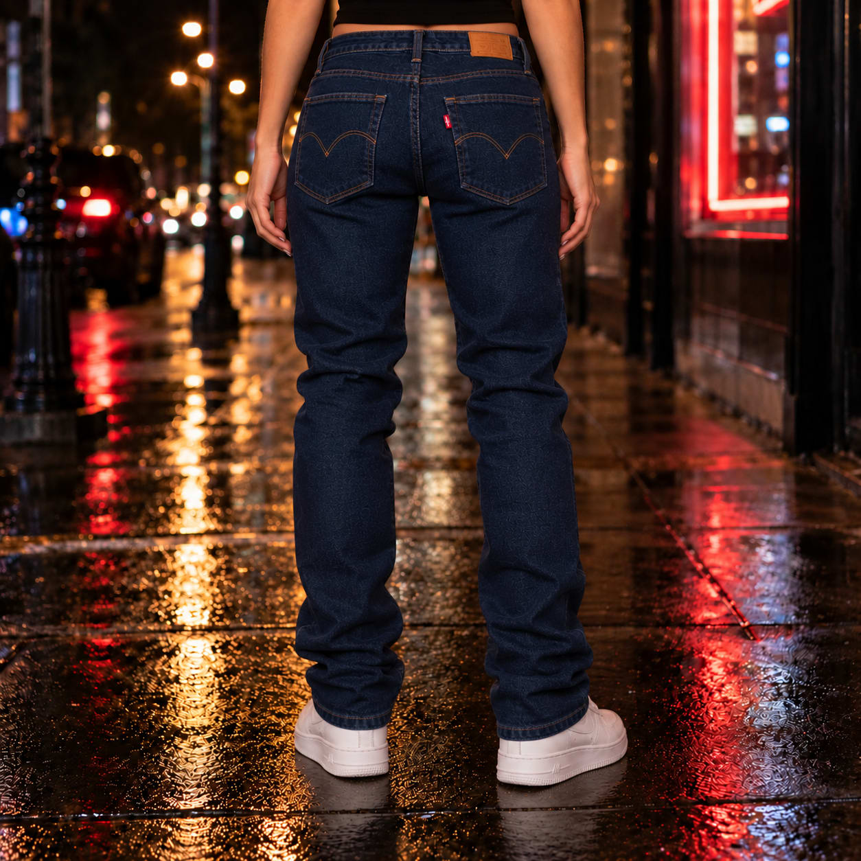Vaquero Levi's 721 azul oscuro, segunda vista