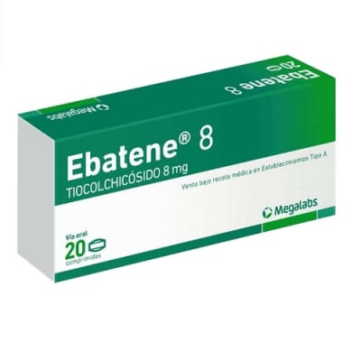 Ebatene 8 Mg 20 Comprimidos