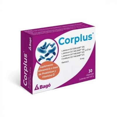 Corplus 30 Capsulas Probióticos Con Vitamina D