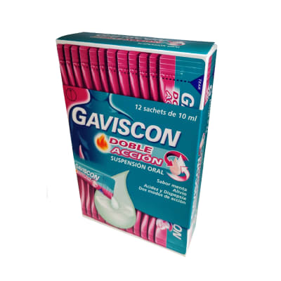 Gaviscon Doble Acción 12 Sachets De 10 Ml