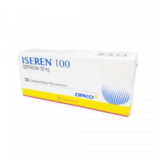 Iseren 100 mg 30 comprimidos Sertralina Ley Cenabast - EASYFARMA