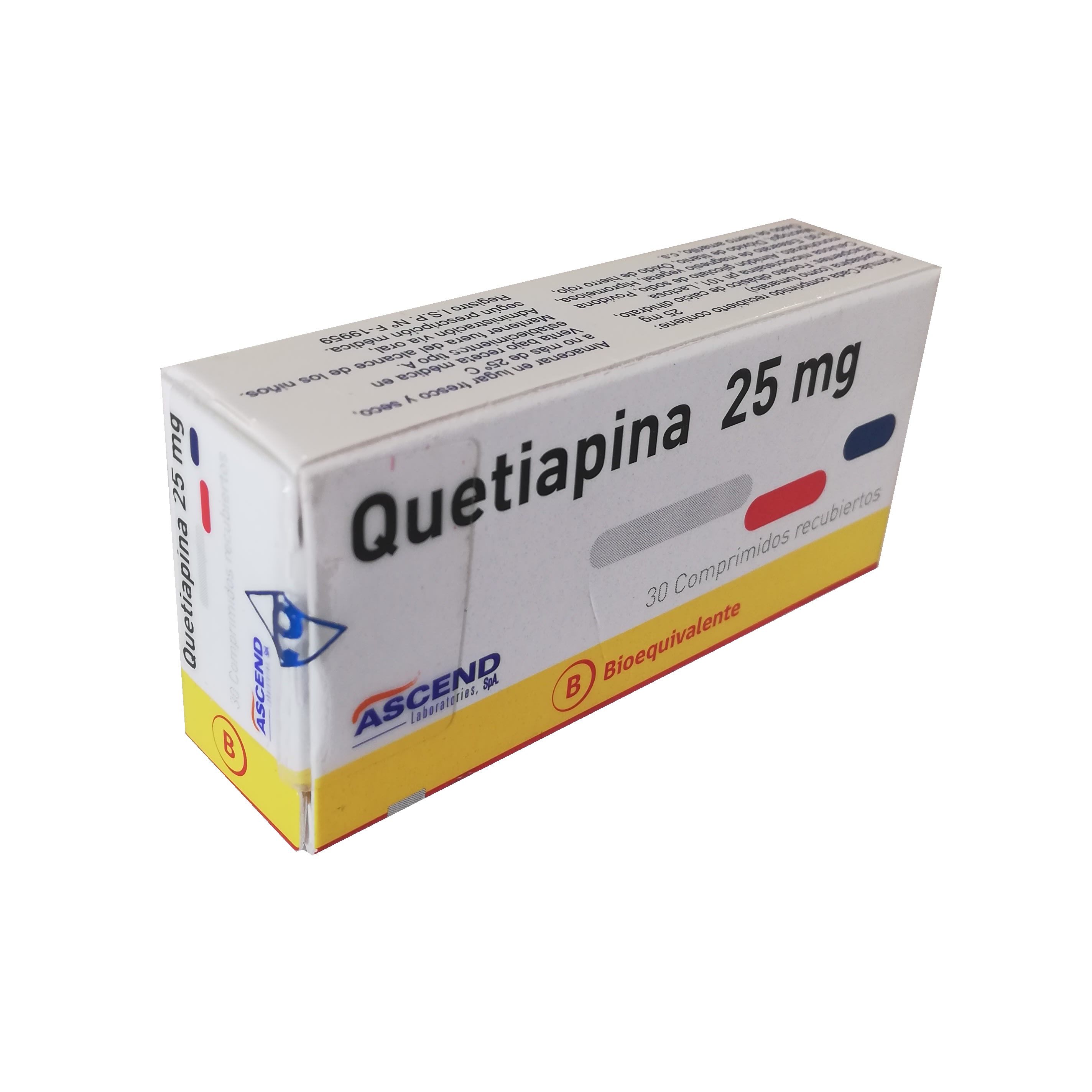 Quetiapina 25 mg 30 comp. - EASYFARMA