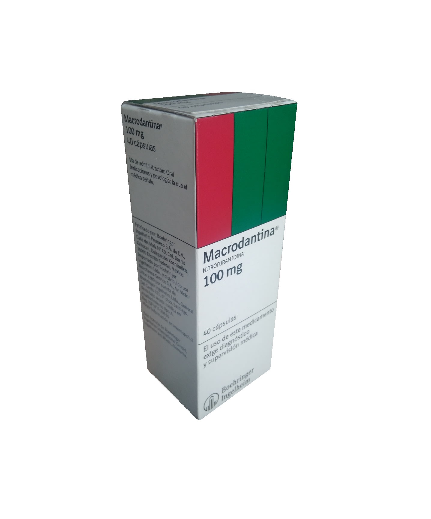 Macrodantina 100 mg. 40 cáps. - EASYFARMA