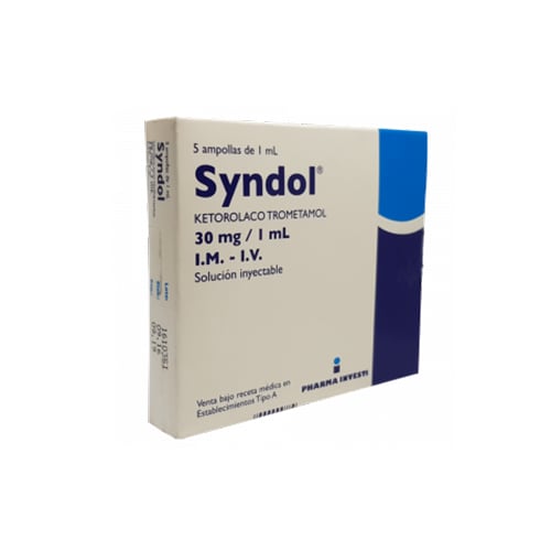 Syndol 60 mg x 5 ampollas - EASYFARMA