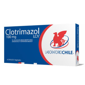 Clotrimazol 100 mg x 6 óvulos Lab Chile