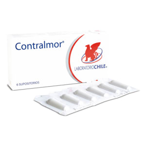 Contralmor x 6 supositorios
