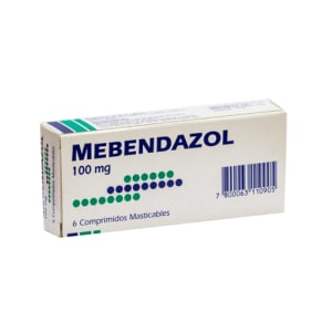Mebendazol 100 mg. 6 comp.