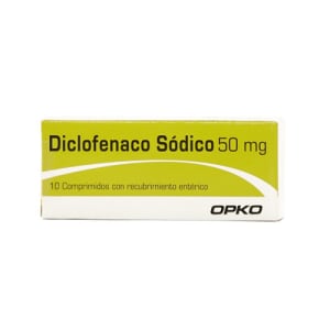 Diclofenaco 50 mg x 10 comprimidos Opko