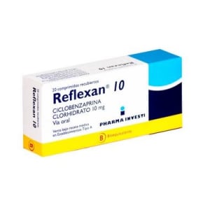 Reflexan 10 mg 20 comprimidos