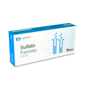 Sulfato Ferroso 200 mg x 20 comp