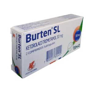 Burten SL 30 mg 2 comprimidos sublinguales
