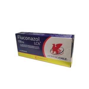 Fluconazol 150 mg. 2 cáps. Lab Chile