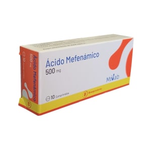 Ácido Mefenámico 500 mg. 10 comp. Milab