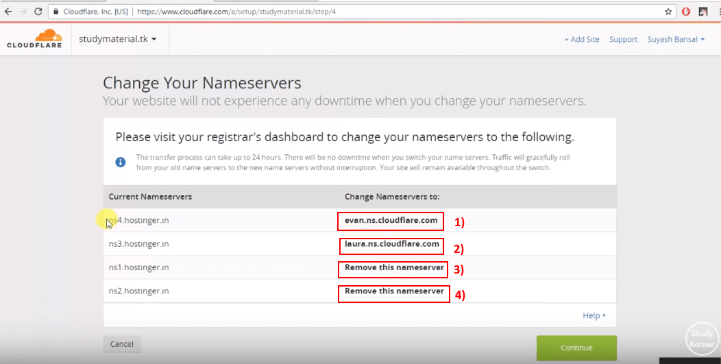cloudflare_change_nameserver cloudflare_change_nameserver