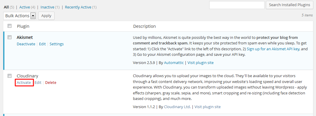 activate-cloudinary