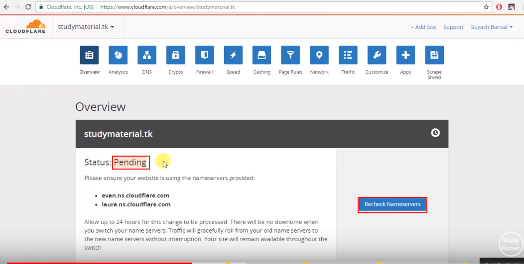 cloudflare_recheck_nameservers cloudflare_recheck_nameservers