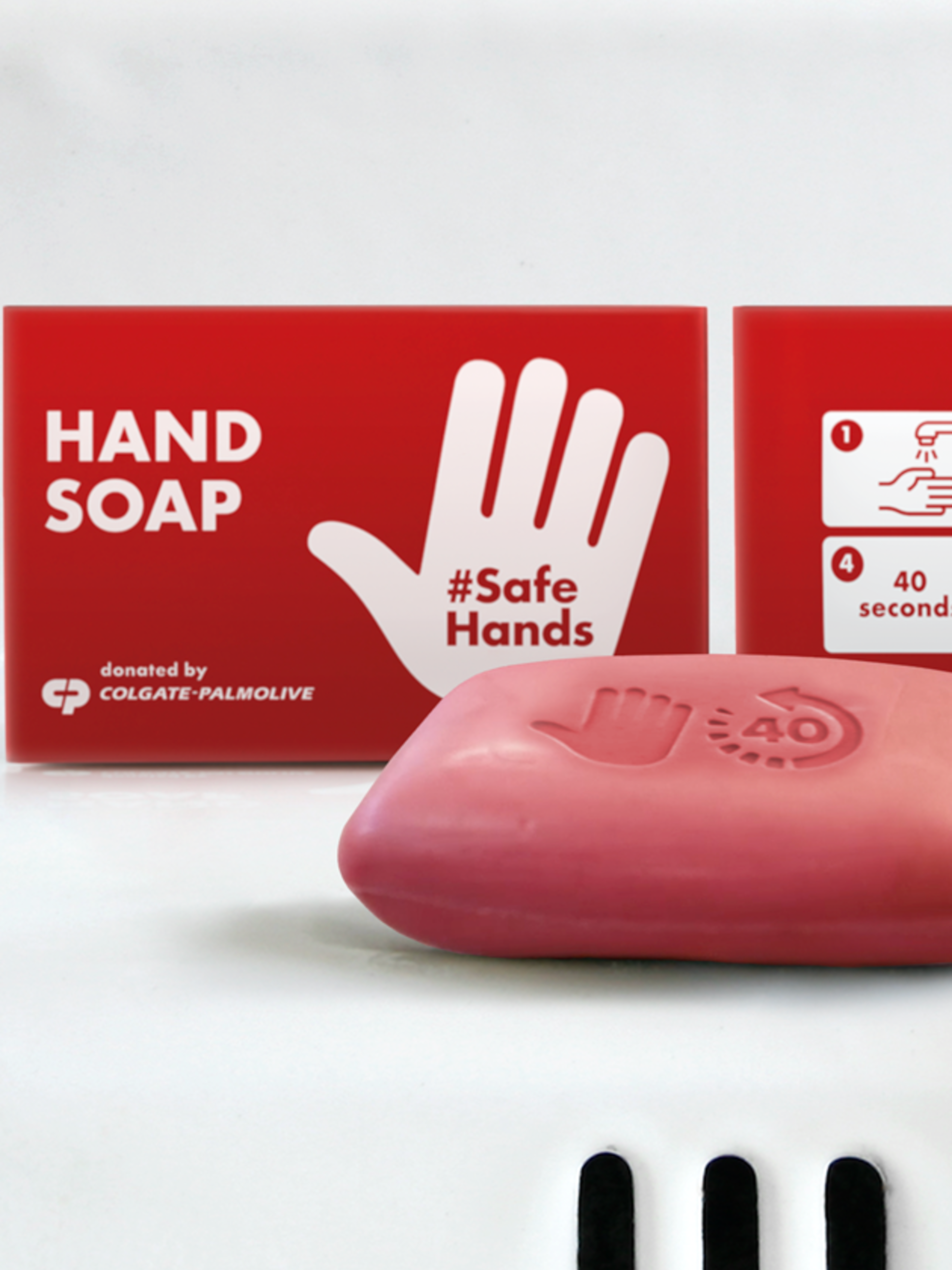 Clean hands campaign - soaps on top of sink