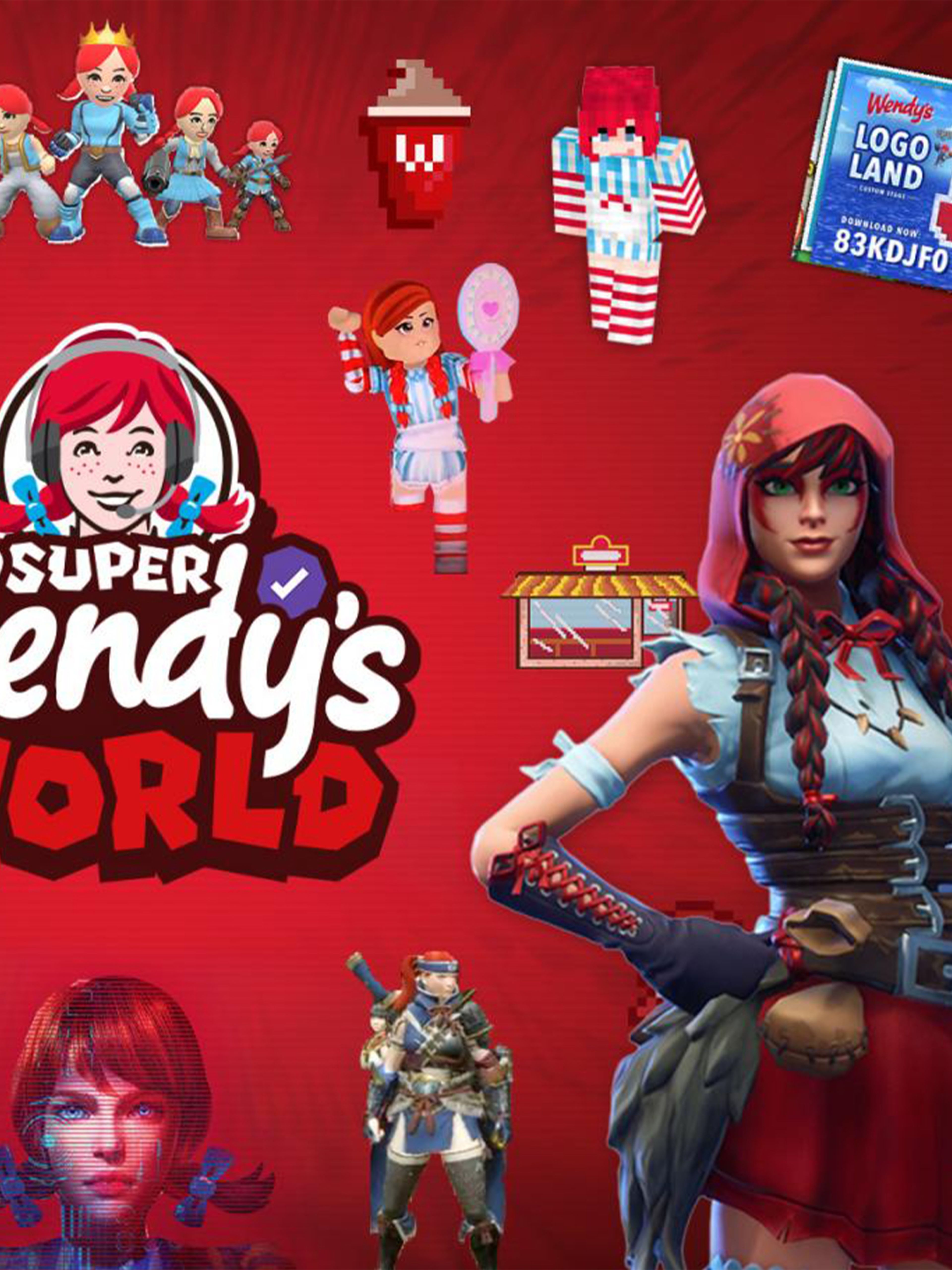 Wendy's character in different games