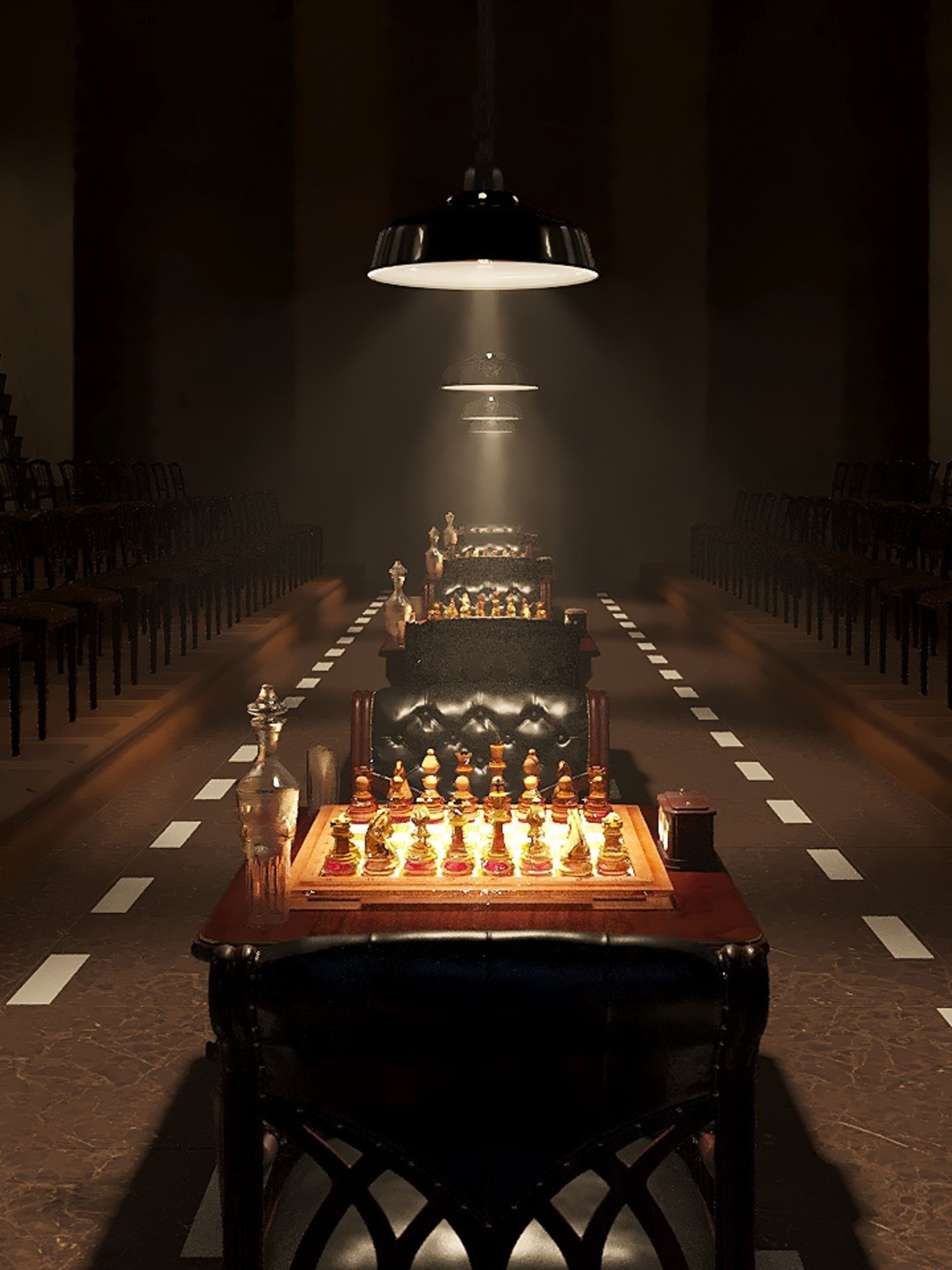Chess board - Queens Gambit