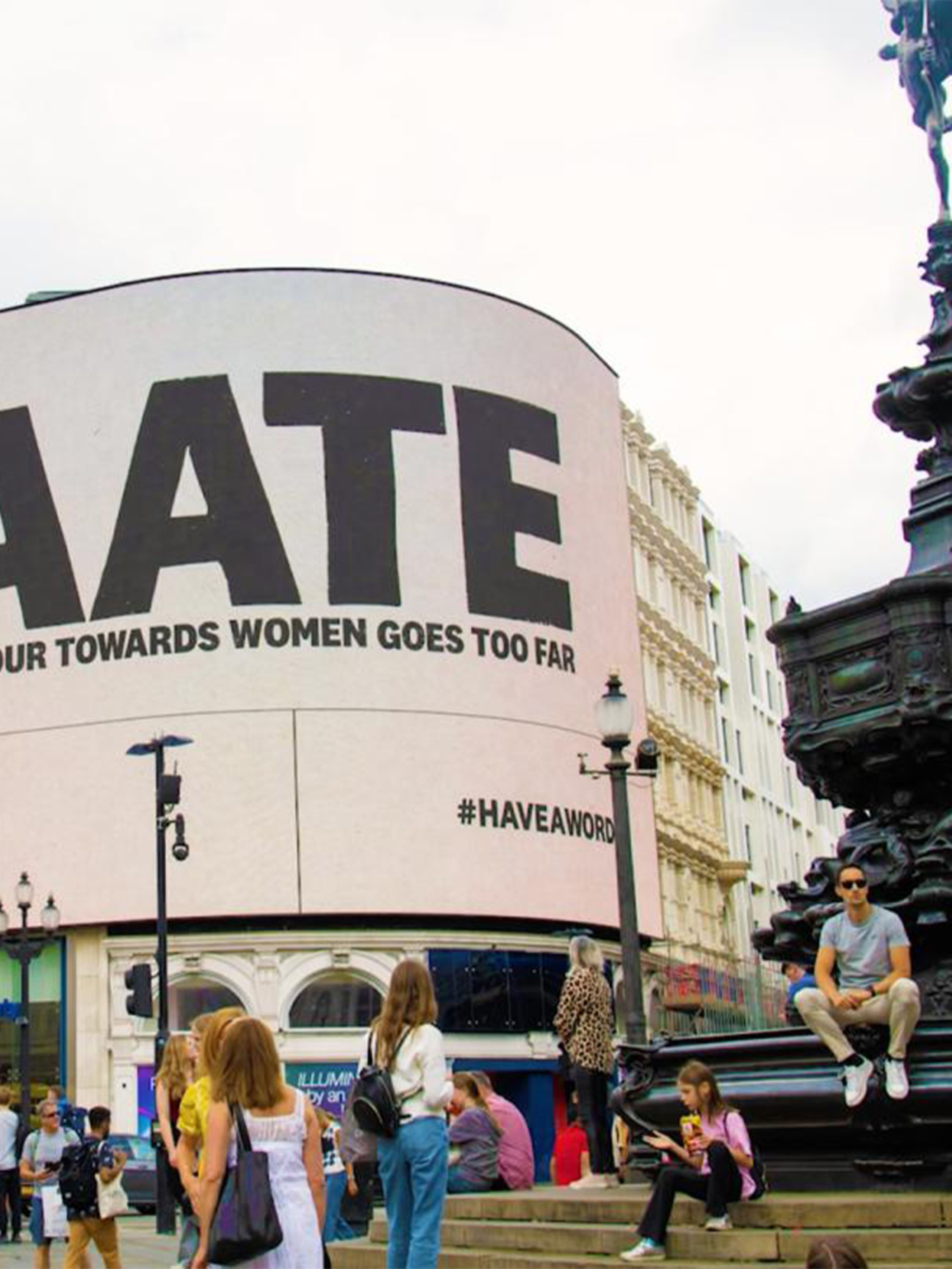 Billboard that says 'MAATE'