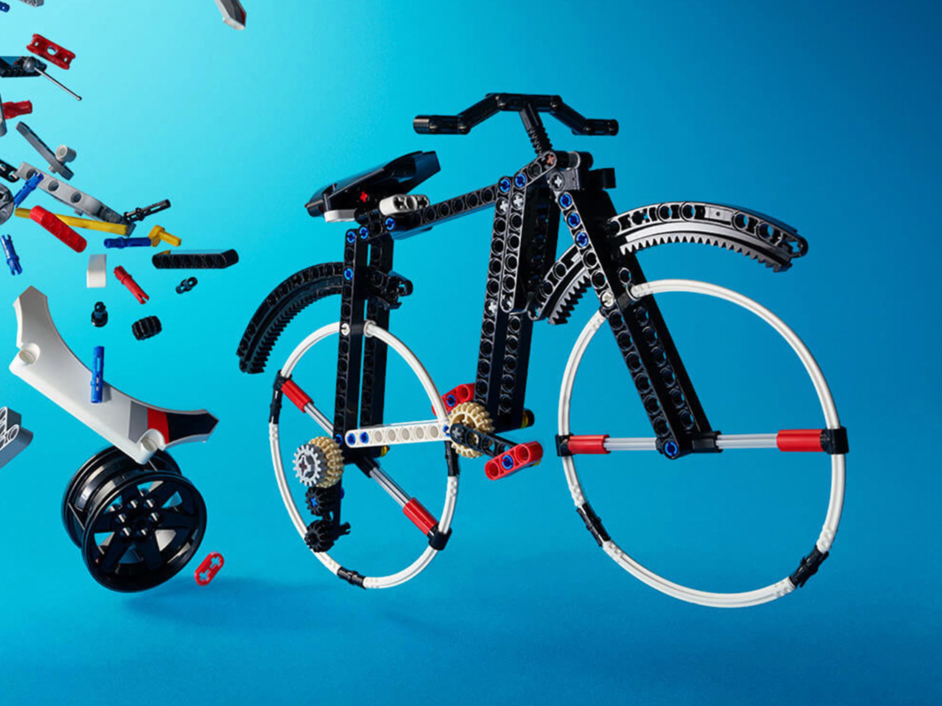Floating bike made out of Lego