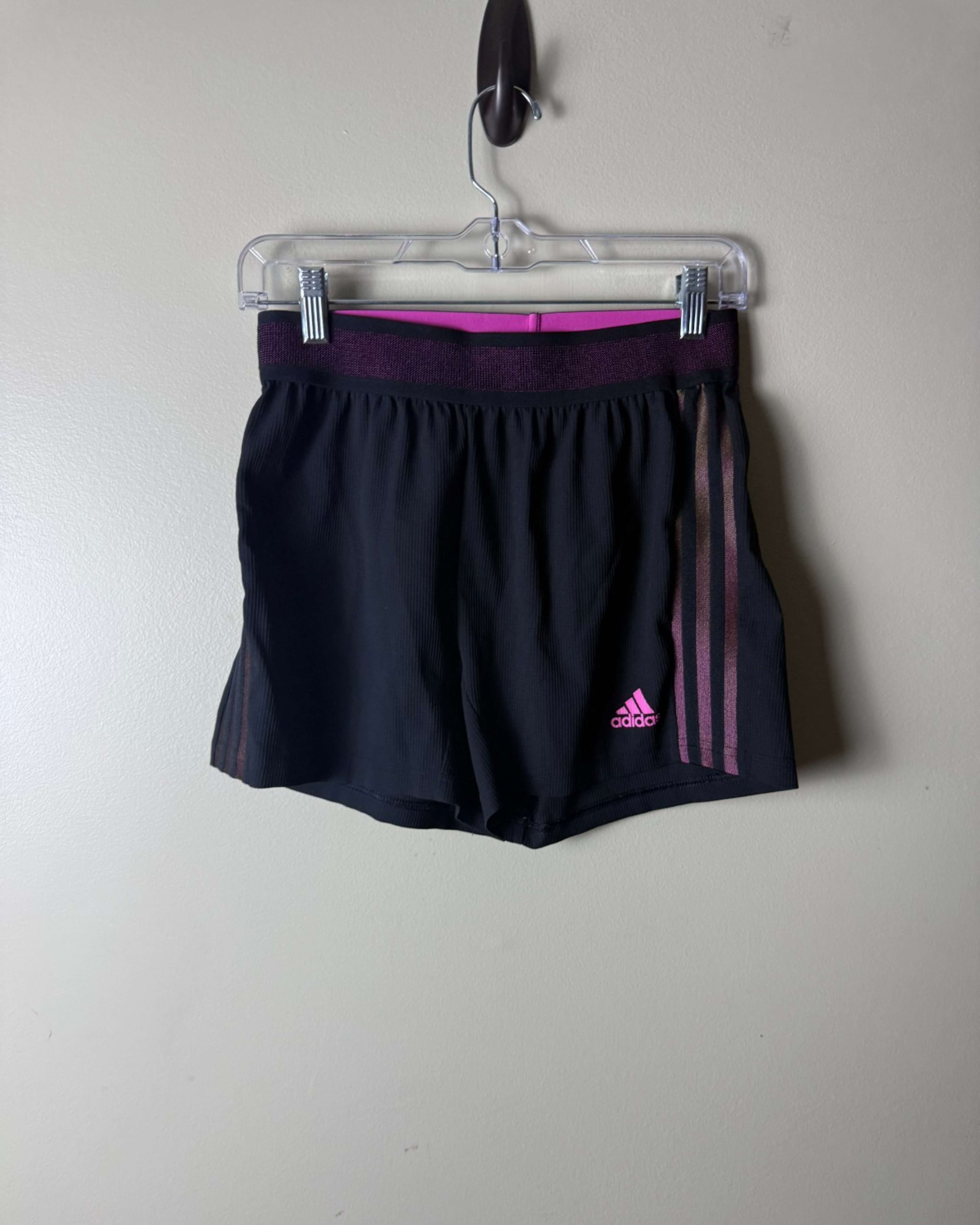 Adidas Aeroready Shorts Womens S Multicolor Striped Running Stretch Athletic