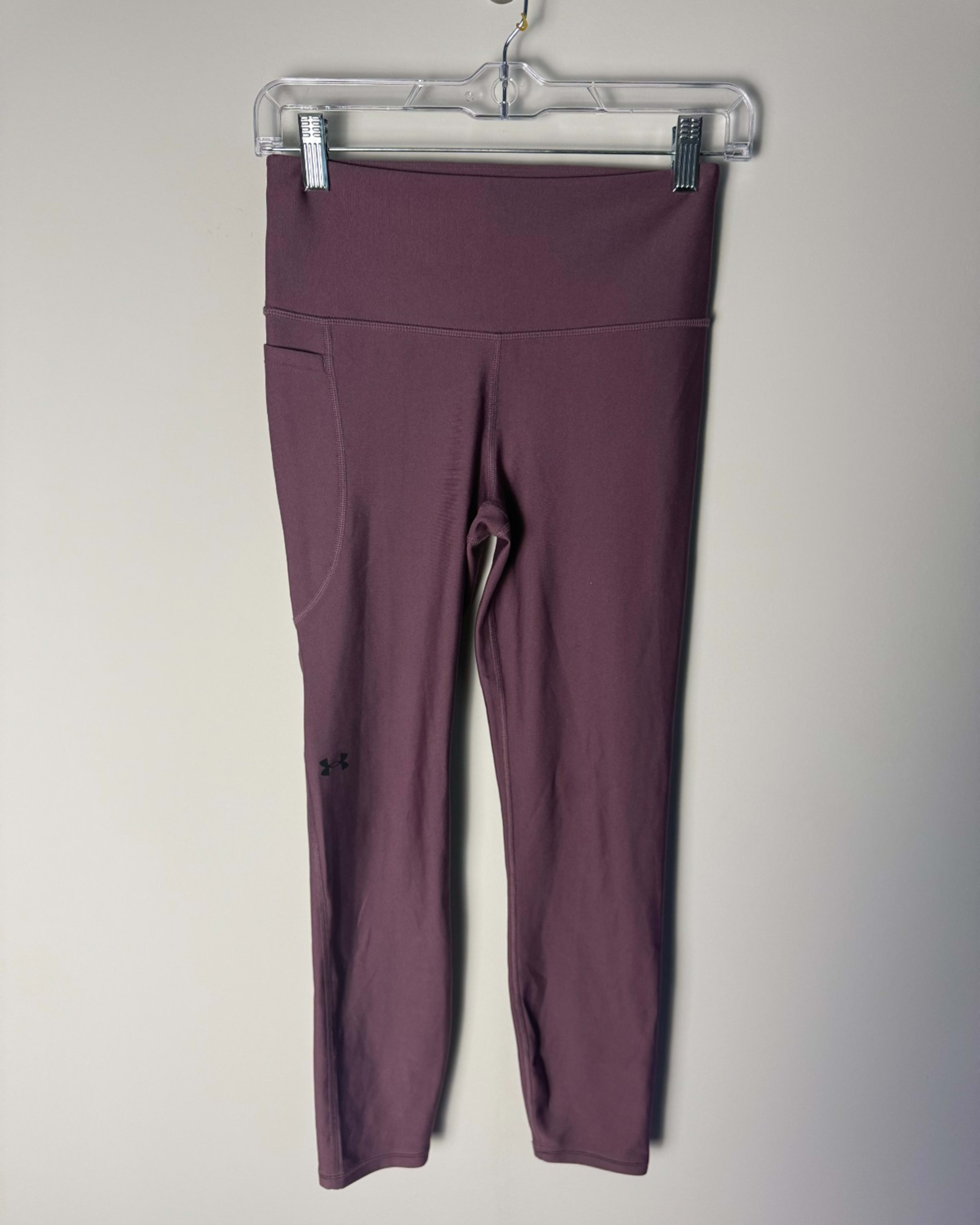 Under Armour Athletic Leggings Women's S Purple UA Motion Comfort