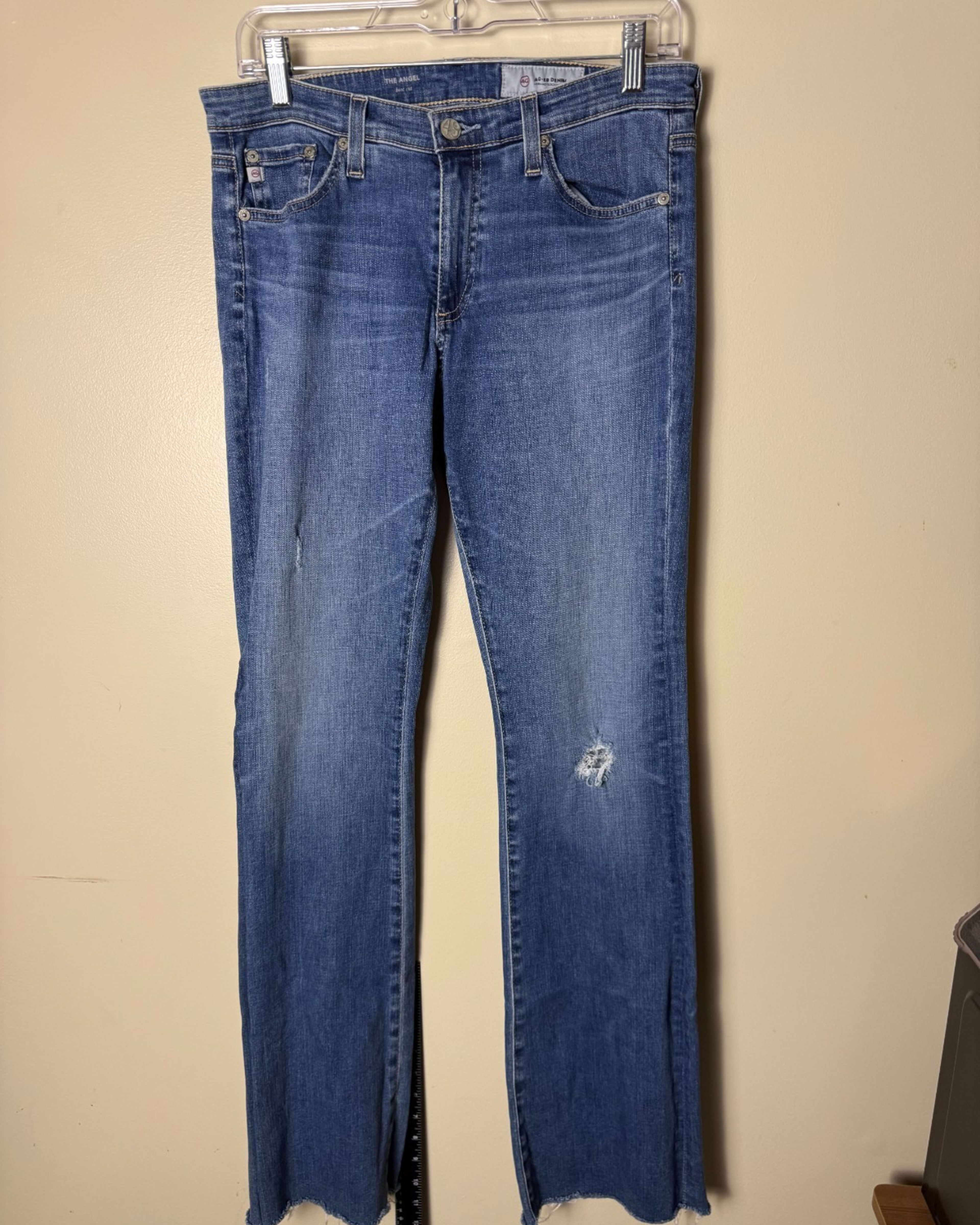 AG Adriano Goldschmied The Angel Boot Cut Jeans Blue Womens 30R Casual