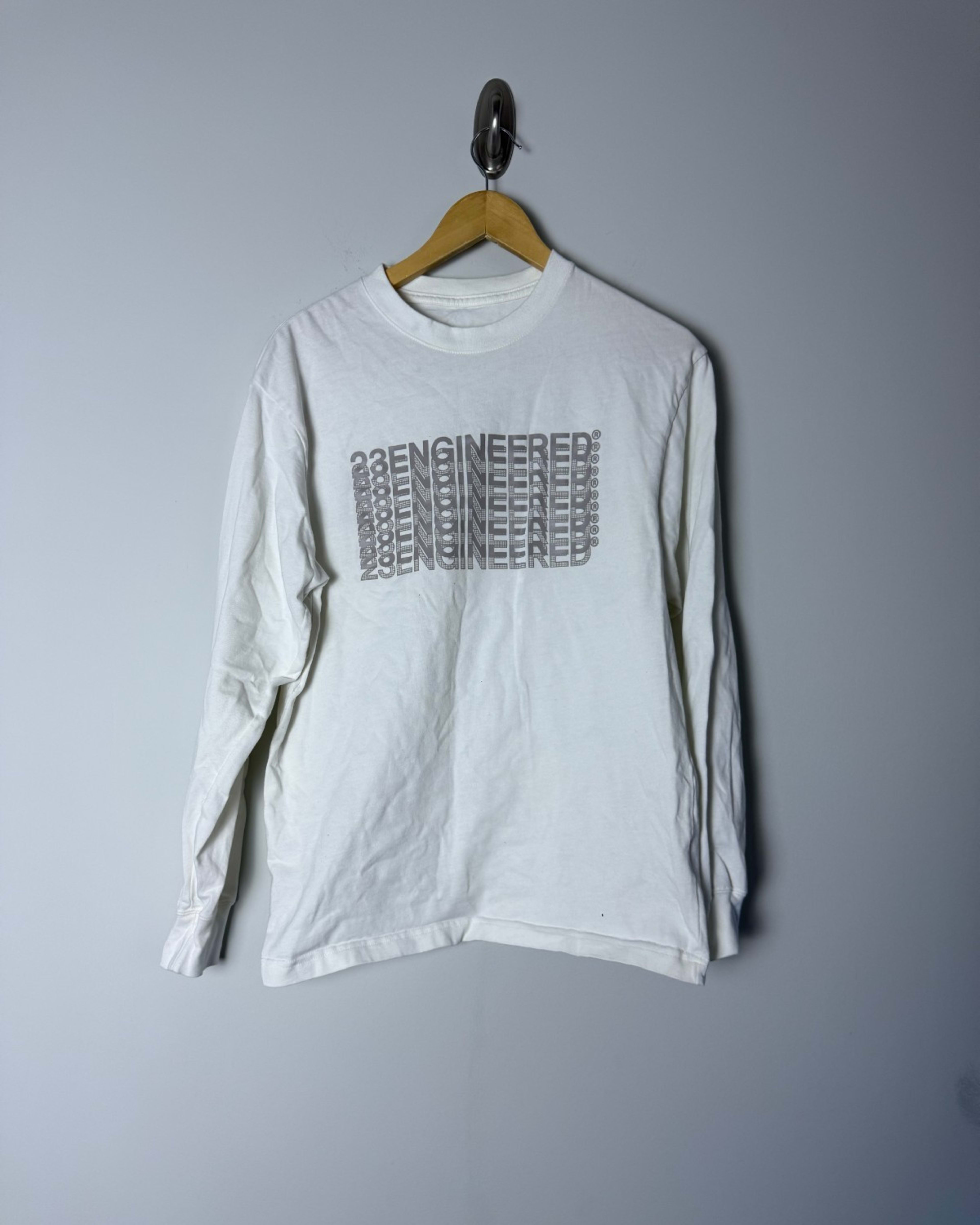Jordan Brand Long Sleeve T-Shirt Men's S White Graphic Print