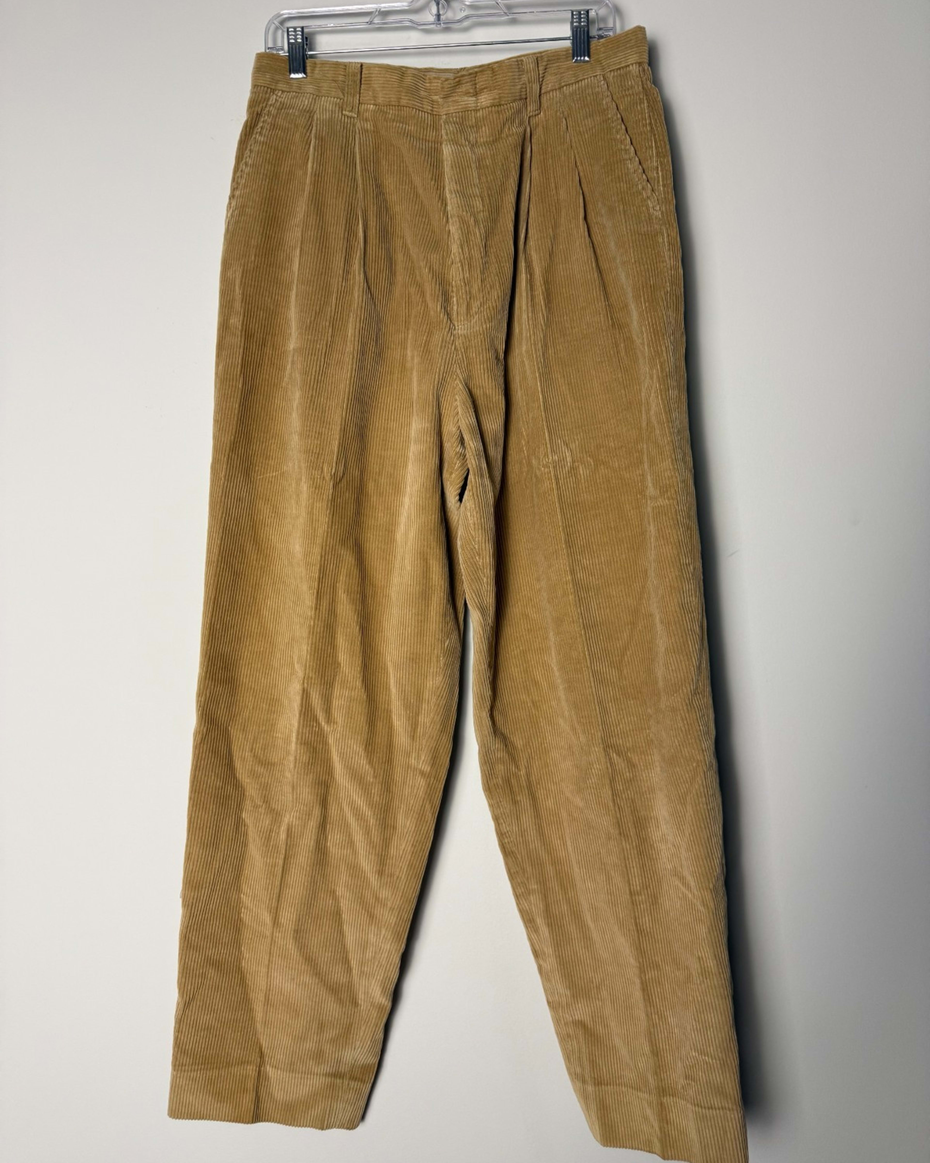 Vintage 90s Eddie Bauer Women's 14 L 32 Brown Bootcut Pants Corduroy