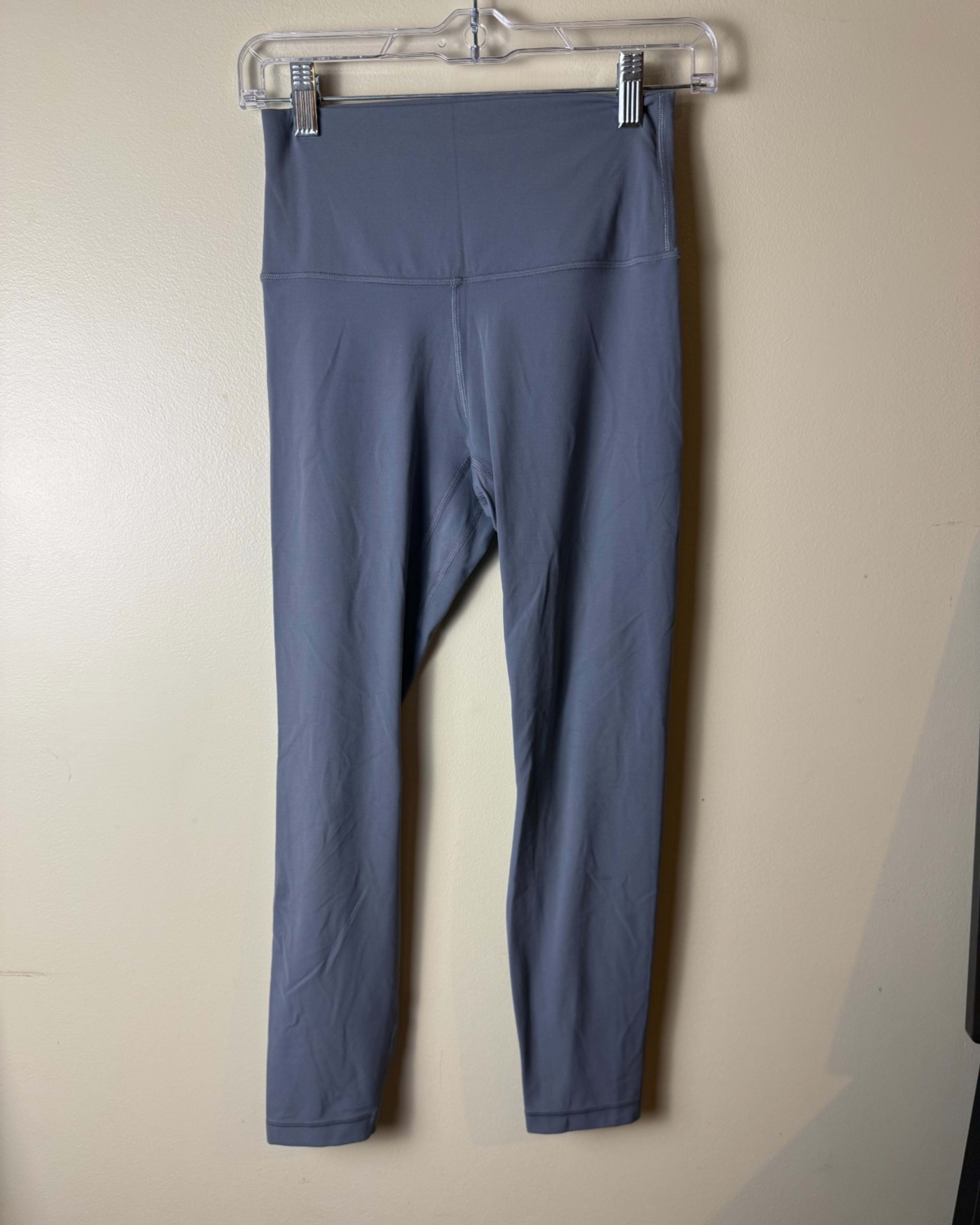 Lululemon Leggings Womens 6 Light Gray High Rise Athletic Yoga Pants